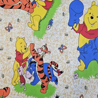 Material textil ranforce, bumbac 100%, Winnie - galben