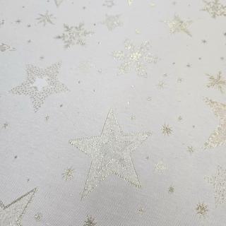 Material textil teflonat, 140cm, Astroni - stelute aurii