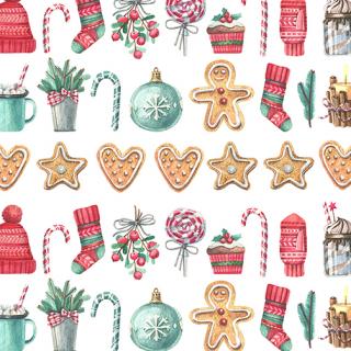 Material textil teflonat, 140cm, Merry Christmas 1