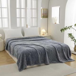 Patura cocolino Fluturas, 200x230cm - Gri antracit