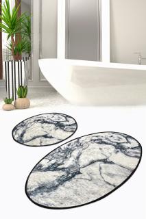 Set 2 covorase de baie, Chilai Home, Mermer