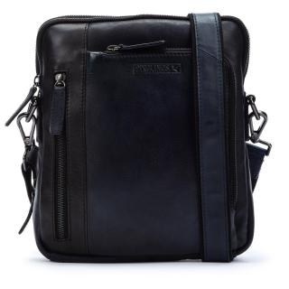 Geanta crossbody barbati Pikolinos MHA-177, piele naturala, bleumarin