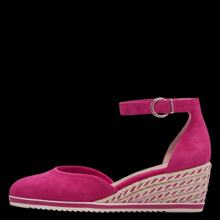 Pantofi cu talpa ortopedica Tamaris 1-22309-43, piele intoarsa, fuxia