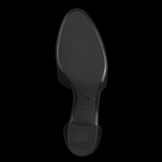 Pantofi cu toc gros si bareta Tamaris 1-22307-42, piele intoarsa, negri