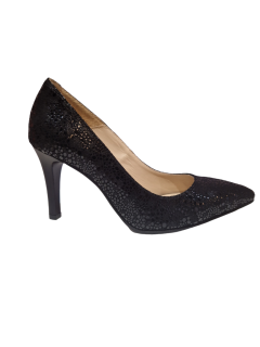 Pantofi eleganti dama Diane Marie P 111.1 piele intoarsa, negri