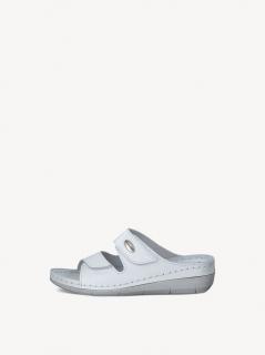 Papuci medicinali Tamaris 1-27510-41, piele naturala, albi