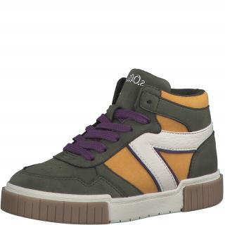 Sneakers baieti S Oliver 5-45201-39, piele ecologica, multicolor