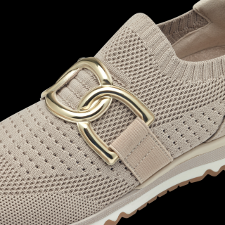 Sneakers dama Marco Tozzi 2-24724-44-435, textil, crem nude