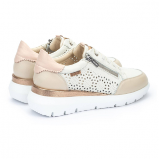 Sneakers dama Pikolinos Rueda W2A-680 C1, piele naturala, crem