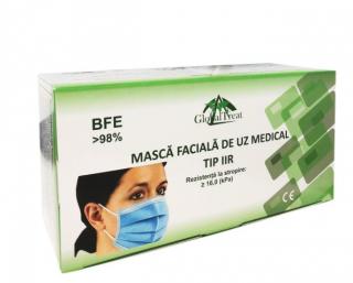 Set 50 masti faciale de uz medical tip I- GLOBAL TREAT NEGRU