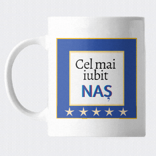 Cana pentru nas, cadou pentru cel mai iubit nas, cu mesaj special pe spate