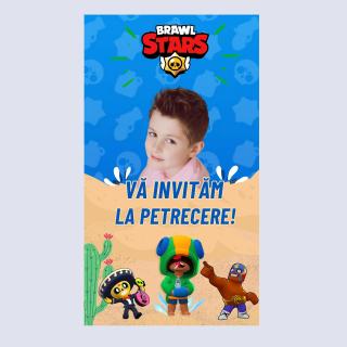 Invitatie Brawl Stars pentru zi de nastere, invitatie digitala video