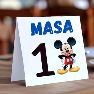 Numere pentru masa pentru botez baietel, tematica Mickey