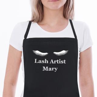 Sort negru personalizat cu nume si design Gene, pentru Lash Artist