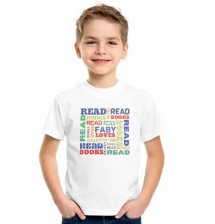 Tricou personalizat pentru copii, Read Books, cu numele copilului