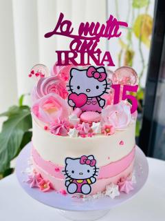 Set 2 toppere de tort cu Hello Kitty