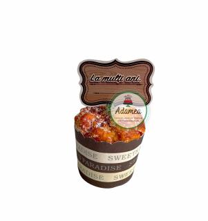 Set 5 toppere de tort cu placuta tip lemn si La multi ani personalizabil
