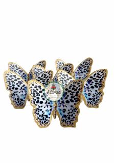 Set 6 toppere de tort cu fluturi dalmatian