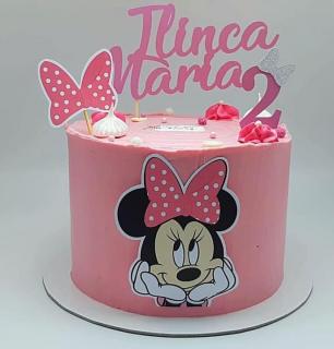 Suita cu topper frontal si fundita Minnie