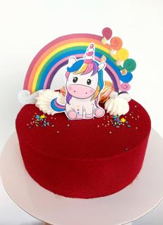 Suita cu unicorn si curcubeu