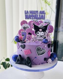 Suita de toppere de tort cu tematica Kuromi