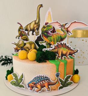 Suita dinozauri cu vulcan