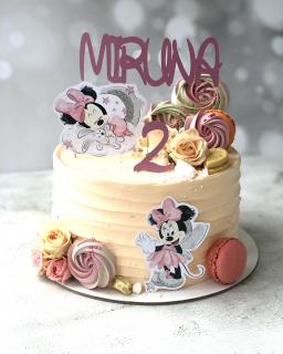 Suita toppere cu 2 Minnie roz delicate