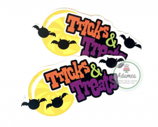 Topper de tort cu Tricks or Treats