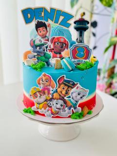 Topper frontal cu gasca vesela de la Patrula Catelusilor