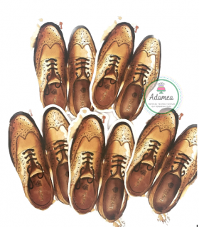 Topper frontal cu pantofi de domni