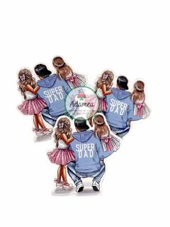 Topper frontal pentru un Super Dad de fete