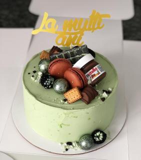 Topper La Multi Ani - auriu mat