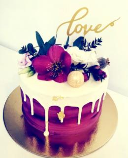 Topper love auriu mat
