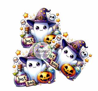Topper tort cu fantoma simpatica cu dobleac si Just Boo