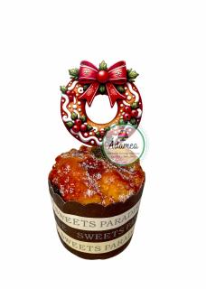 Topper tort cu figurina coronita tip turta dulce
