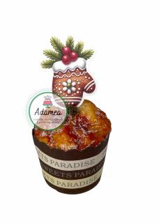 Topper tort cu figurina manusa tip turta dulce