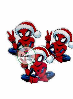 Topper tort cu Spiderman de Craciun