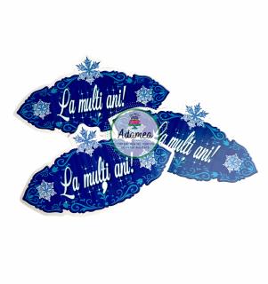 Topper tort cu stegulet cu La multi ani tematica Frozen