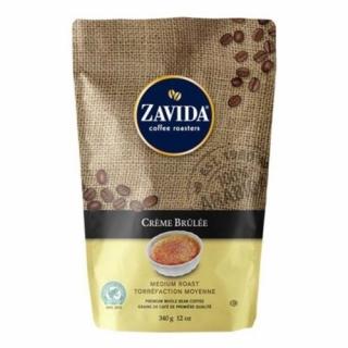 Cafea boabe Zavida Creme Brulee cu aroma de zahar caramelizat, 340g