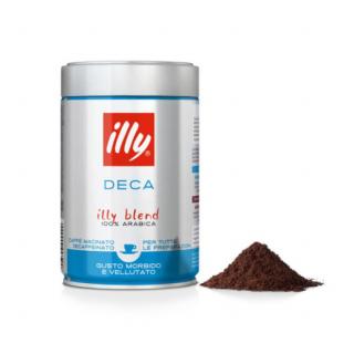 Cafea macinata cutie metalica illy Espresso Decofeinizata, 250g