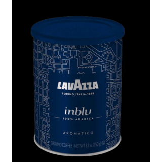 Cafea macinata in cutie metalica Lavazza inBlu Aromatico, 250g