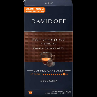 Capsule Davidoff 57 Espresso Ristretto Nespresso, 10 buc