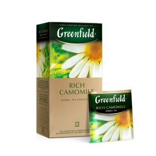 Ceai de plante Greenfield Rich Camomile, 25 plicuri