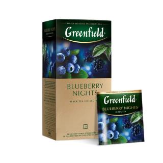 Ceai negru Greenfield Blueberry Nights, 25 plicuri