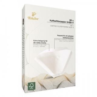 Filtre de cafea din hartie nr 4 Tchibo, set 80 buc