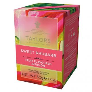 Infuzie Ceai Taylors of Harrogate Rubarba dulce, 20 plicuri