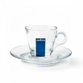 Set cesti + farfurii de cafea sticla Lavazza Espresso, 12 buc