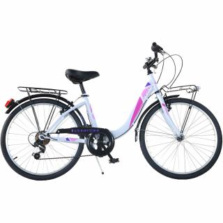 Bicicleta Dino Bikes 26  City Summertime alb