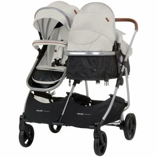 Carucior gemeni Chipolino Duo Smart 3 in 1 biscotta