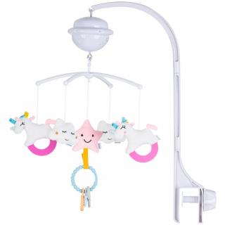 Carusel muzical pentru patut cu proiector Chipolino Unicorn
